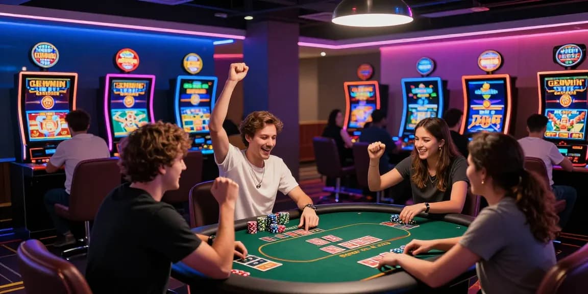 Exciting gaming scene at https://gemwin.pics/ showcasing enthusiastic players enjoying casino games.