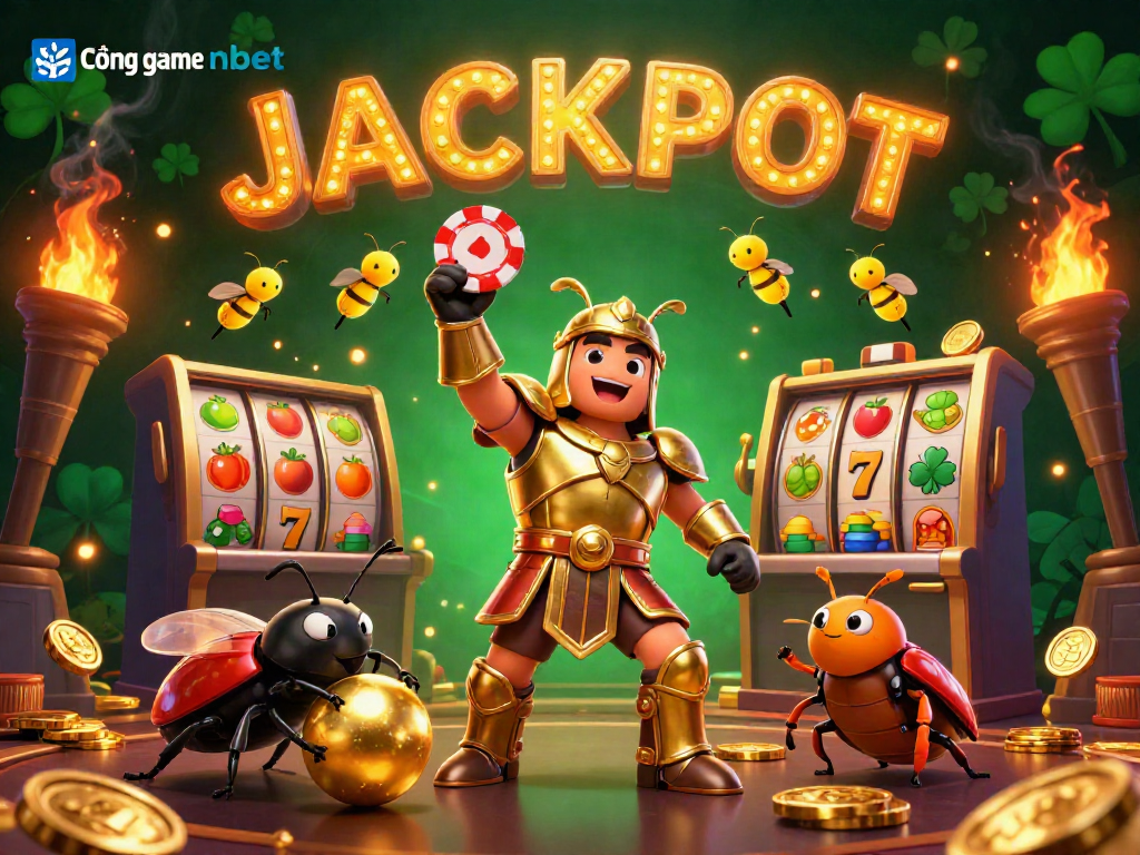 Experience thrilling wins at Cổng game nbet with vibrant symbols and winning strategies in a captivating casino scene.