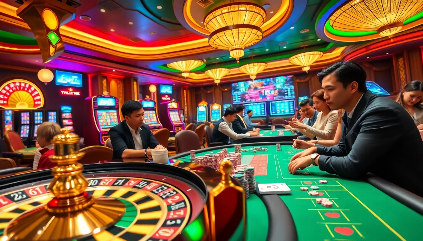Gain insights on the Tool xổ số siêu tốc while enjoying an engaging casino atmosphere with lively players and vibrant games.